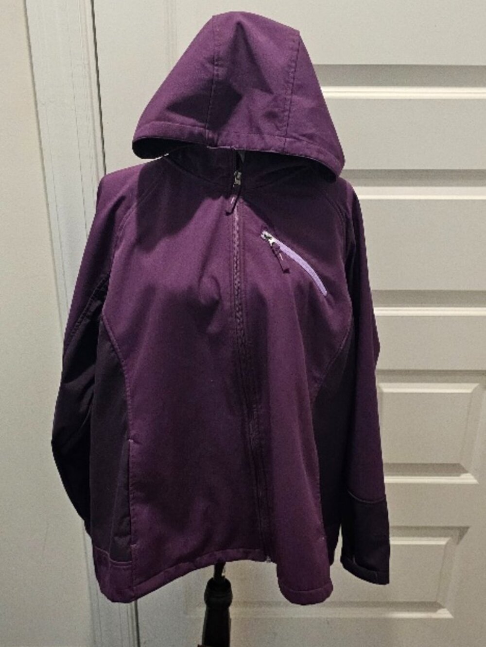 Free Tech Freetech Size 3X 22W-24W Purple Fleece Lined Jacket Coat
